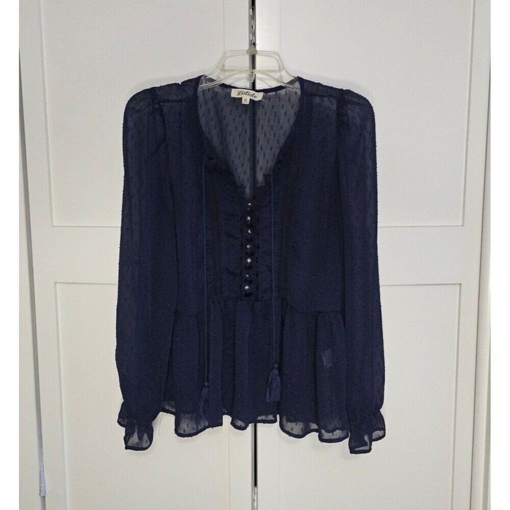 Listicle peplum top size L